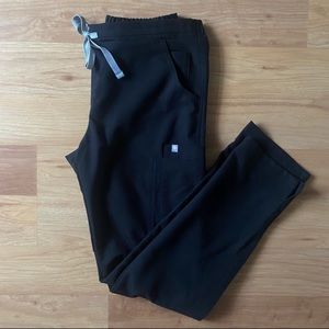 XS black figs yola scrub pant